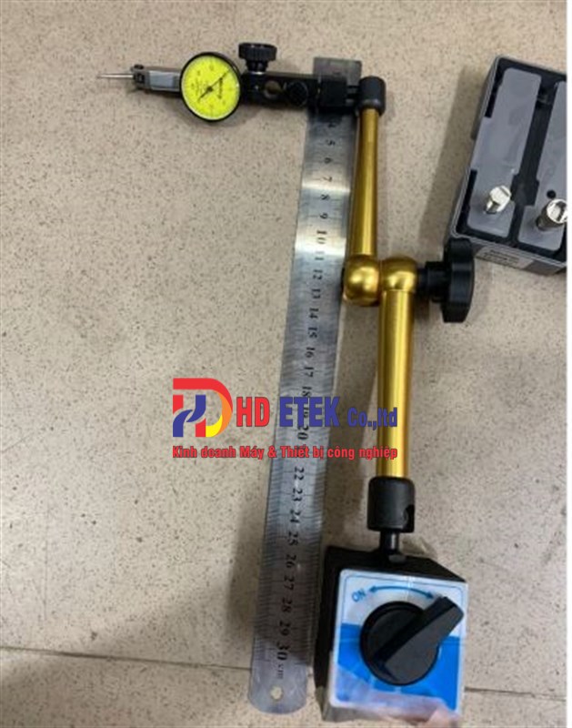 Bộ chân đế từ to kèm đồng hồ so chân gập, đế khớp xoay 360 độ chính xác giá rẻ